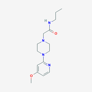 2-[4-(4-methoxypyridin-2-yl)piperazin-1-yl]-N-propylacetamide