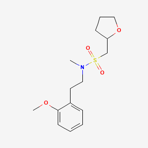 N-[2-(2-methoxyphenyl)ethyl]-N-methyl-1-(oxolan-2-yl)methanesulfonamide