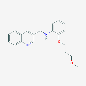 2-(3-methoxypropoxy)-N-(quinolin-3-ylmethyl)aniline