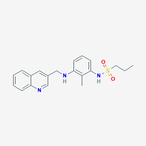 N-[2-methyl-3-(quinolin-3-ylmethylamino)phenyl]propane-1-sulfonamide