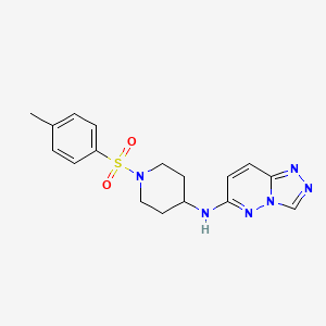 N-[1-(4-methylphenyl)sulfonylpiperidin-4-yl]-[1,2,4]triazolo[4,3-b]pyridazin-6-amine