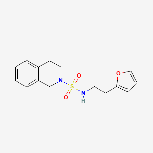 N-[2-(furan-2-yl)ethyl]-3,4-dihydro-1H-isoquinoline-2-sulfonamide