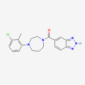 2H-benzotriazol-5-yl-[4-(3-chloro-2-methylphenyl)-1,4-diazepan-1-yl]methanone