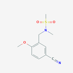 N-[(5-cyano-2-methoxyphenyl)methyl]-N-methylmethanesulfonamide