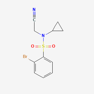 2-bromo-N-(cyanomethyl)-N-cyclopropylbenzenesulfonamide