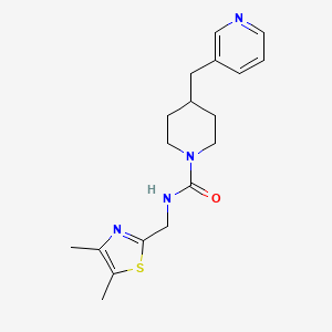 N-[(4,5-dimethyl-1,3-thiazol-2-yl)methyl]-4-(pyridin-3-ylmethyl)piperidine-1-carboxamide