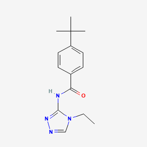 4-tert-butyl-N-(4-ethyl-1,2,4-triazol-3-yl)benzamide