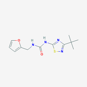 1-(3-Tert-butyl-1,2,4-thiadiazol-5-yl)-3-(furan-2-ylmethyl)urea