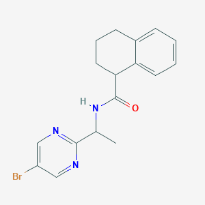 N-[1-(5-bromopyrimidin-2-yl)ethyl]-1,2,3,4-tetrahydronaphthalene-1-carboxamide