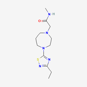 2-[4-(3-ethyl-1,2,4-thiadiazol-5-yl)-1,4-diazepan-1-yl]-N-methylacetamide