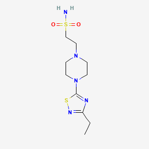 2-[4-(3-Ethyl-1,2,4-thiadiazol-5-yl)piperazin-1-yl]ethanesulfonamide