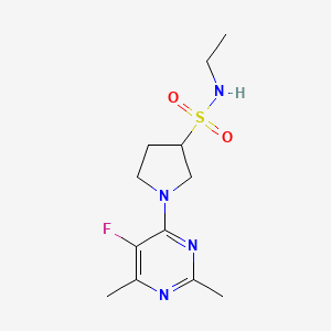 N-ethyl-1-(5-fluoro-2,6-dimethylpyrimidin-4-yl)pyrrolidine-3-sulfonamide