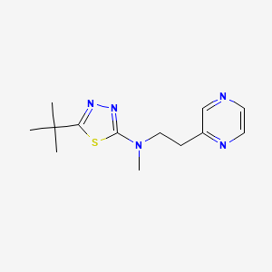 5-tert-butyl-N-methyl-N-(2-pyrazin-2-ylethyl)-1,3,4-thiadiazol-2-amine