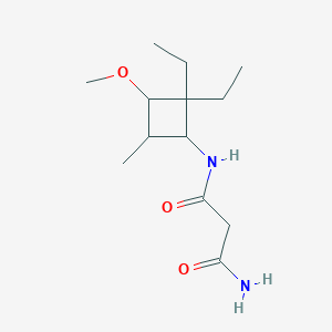 N'-(2,2-diethyl-3-methoxy-4-methylcyclobutyl)propanediamide