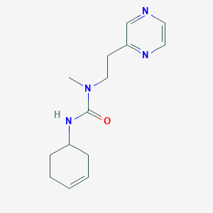 3-Cyclohex-3-en-1-yl-1-methyl-1-(2-pyrazin-2-ylethyl)urea