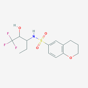 N-(1,1,1-trifluoro-2-hydroxypentan-3-yl)-3,4-dihydro-2H-chromene-6-sulfonamide