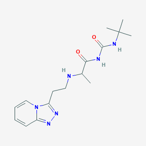 N-(tert-butylcarbamoyl)-2-[2-([1,2,4]triazolo[4,3-a]pyridin-3-yl)ethylamino]propanamide