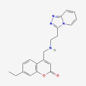 7-Ethyl-4-[[2-([1,2,4]triazolo[4,3-a]pyridin-3-yl)ethylamino]methyl]chromen-2-one