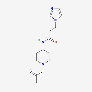 3-imidazol-1-yl-N-[1-(2-methylprop-2-enyl)piperidin-4-yl]propanamide