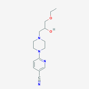 6-[4-(3-Ethoxy-2-hydroxypropyl)piperazin-1-yl]pyridine-3-carbonitrile