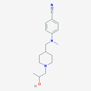 4-[[1-(2-Hydroxypropyl)piperidin-4-yl]methyl-methylamino]benzonitrile