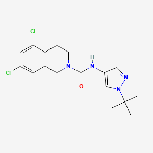 N-(1-tert-butylpyrazol-4-yl)-5,7-dichloro-3,4-dihydro-1H-isoquinoline-2-carboxamide