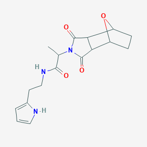 2-(1,3-dioxo-3a,4,5,6,7,7a-hexahydro-4,7-epoxyisoindol-2-yl)-N-[2-(1H-pyrrol-2-yl)ethyl]propanamide