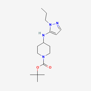 Tert-butyl 4-[(2-propylpyrazol-3-yl)amino]piperidine-1-carboxylate