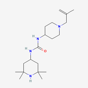 1-[1-(2-Methylprop-2-enyl)piperidin-4-yl]-3-(2,2,6,6-tetramethylpiperidin-4-yl)urea