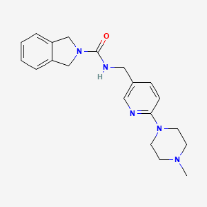 N-[[6-(4-methylpiperazin-1-yl)pyridin-3-yl]methyl]-1,3-dihydroisoindole-2-carboxamide