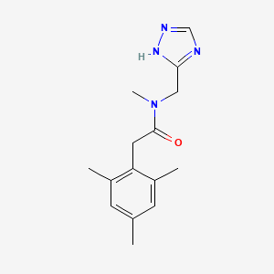 N-methyl-N-(1H-1,2,4-triazol-5-ylmethyl)-2-(2,4,6-trimethylphenyl)acetamide