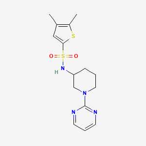 4,5-dimethyl-N-(1-pyrimidin-2-ylpiperidin-3-yl)thiophene-2-sulfonamide