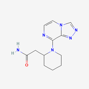 2-[1-([1,2,4]Triazolo[4,3-a]pyrazin-8-yl)piperidin-2-yl]acetamide