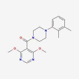 molecular formula C19H24N4O3 B7058829 (4,6-Dimethoxypyrimidin-5-yl)-[4-(2,3-dimethylphenyl)piperazin-1-yl]methanone 