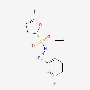 N-[1-(2,4-difluorophenyl)cyclobutyl]-5-methylfuran-2-sulfonamide