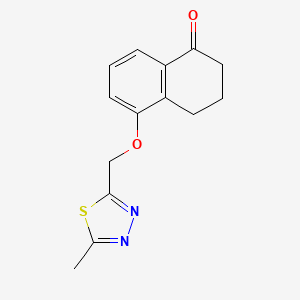 5-[(5-methyl-1,3,4-thiadiazol-2-yl)methoxy]-3,4-dihydro-2H-naphthalen-1-one