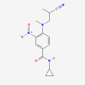 4-[2-cyanopropyl(methyl)amino]-N-cyclopropyl-3-nitrobenzamide