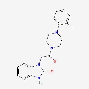 3-[2-[4-(2-methylphenyl)piperazin-1-yl]-2-oxoethyl]-1H-benzimidazol-2-one