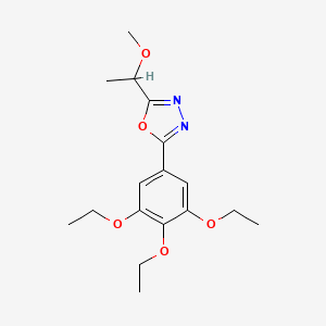 2-(1-Methoxyethyl)-5-(3,4,5-triethoxyphenyl)-1,3,4-oxadiazole