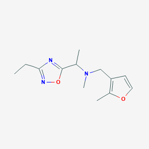 1-(3-ethyl-1,2,4-oxadiazol-5-yl)-N-methyl-N-[(2-methylfuran-3-yl)methyl]ethanamine