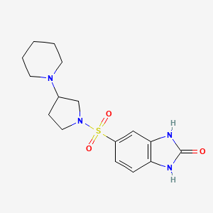 5-(3-Piperidin-1-ylpyrrolidin-1-yl)sulfonyl-1,3-dihydrobenzimidazol-2-one