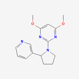 4,6-Dimethoxy-2-(2-pyridin-3-ylpyrrolidin-1-yl)pyrimidine