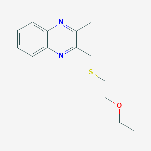 2-(2-Ethoxyethylsulfanylmethyl)-3-methylquinoxaline