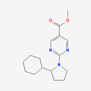 Methyl 2-(2-cyclohexylpyrrolidin-1-yl)pyrimidine-5-carboxylate