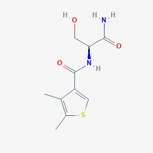 N-[(2S)-1-amino-3-hydroxy-1-oxopropan-2-yl]-4,5-dimethylthiophene-3-carboxamide