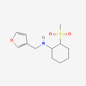 N-(furan-3-ylmethyl)-2-methylsulfonylcyclohexan-1-amine