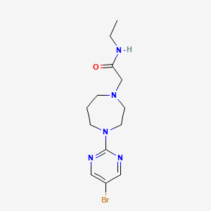 2-[4-(5-bromopyrimidin-2-yl)-1,4-diazepan-1-yl]-N-ethylacetamide