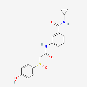 N-cyclopropyl-3-[[2-(4-hydroxyphenyl)sulfinylacetyl]amino]benzamide