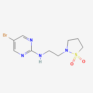 5-bromo-N-[2-(1,1-dioxo-1,2-thiazolidin-2-yl)ethyl]pyrimidin-2-amine