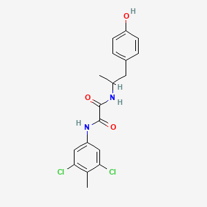 N-(3,5-dichloro-4-methylphenyl)-N'-[1-(4-hydroxyphenyl)propan-2-yl]oxamide